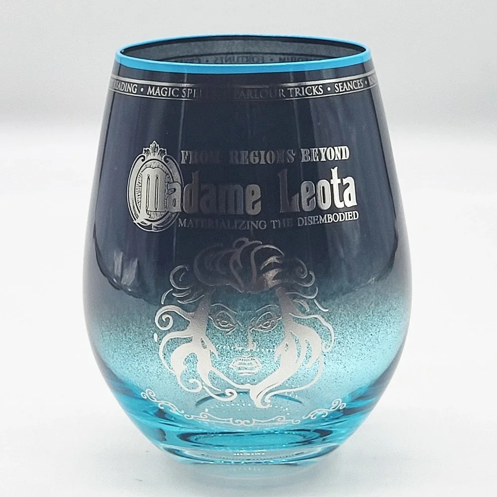 Disney Haunted Mansion Madame Leota Stemless Wine Glass 22 oz Spirit Halloween